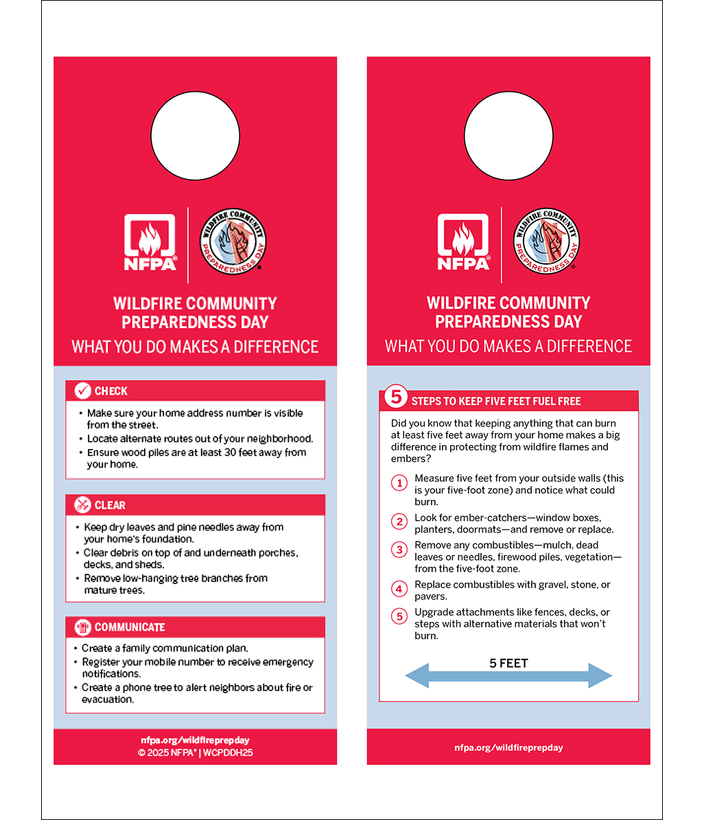 Buy Wildfire Community Preparedness Day Door Hangers